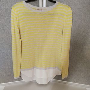 🛍️*4/25 Sz S  AnnTaylor stripe long sleeve top